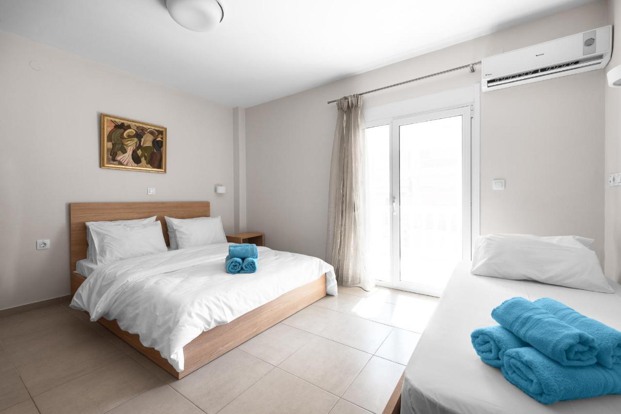 Апартаменты Blue Flag, Nilie Hospitality Mgmt Олимпиаки-Акти Экстерьер фото